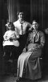 View: u11907 Priscilla Ball (right, later Mrs Frederick Williams), Lizzie 'our Ciss' Hirst (centre) and Hilda Mary Hirst (left)