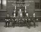 Visit of The Right Hon. Albert V. Alexander P.C. (centre seated), First Lord of the Admiralty to the Hecla and East Hecla Works of Hadfield's Ltd., Sheffield