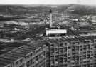 Panoramic view looking towards Nunnery and Attercliffe from Hyde Park Flats showing (centre) Bernard Road incinerator