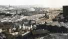 View from probably Park Hill Flats looking north over Nunnery and Attercliffe showing (left) Canal Basin, (centre) Parkway and Cricket Inn Road, (top centre) Effingham Street gas holder and (bottom) Bard Street