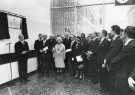 Unveiling of a commemorative plaque for the opening of the new Law Courts, Snig Hill showing (first left) the chair of the Sheffield Justices and (third left), Lord Elwyn-Jones (1909-1989) [Lord Chancellor 1974-1979], [1978]