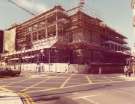 Construction of new Law Courts, Waingate at junction with (right) Bridge Street and (foreground) Lady's Bridge 