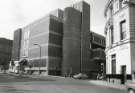 New Law Courts, Waingate at junction of (foreground) Lady's Bridge, (centre right) Bridge Street showing (right) Lady's Bridge Hotel