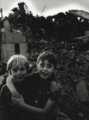 Paul Windle and Mark Newman outside the demolished Talbot Inn, Nos. 19 - 21 Talbot Road and corner of Duke Street