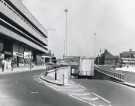 Eyre Street underpass looking towards Arundel Gate showing (left) Nos. 14 - 20 Savemore Discount Supermarket and NCP multi storey car park