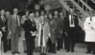 Sir John Osborn (1922 - 2015) MP: group showing (front) Mr and Mrs Norman Hanlon, Master and Mistress Cutler and (first left) John Osborn MP at unidentified location