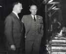 Sir John Osborn (1922 - 2015) MP (first left); visit to Brownhills Steel Foundry, Walsall [Warwickshire]