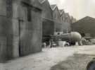 Water tower before erection, (Lee of Sheffield Ltd.) Arthur Lee and Sons Ltd., steel manufacturers, probably Trubrite Steelworks, Meadowhall