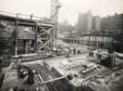 Construction of Sheffield City Hall, Barkers Pool