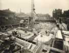 View: u13725 Construction of Sheffield City Hall, Barkers Pool looking towards (left) Holly Street and (right) Balm Green