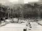 Construction of Sheffield City Hall, Barkers Pool 