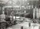 Construction of Sheffield City Hall, Barkers Pool showing (centre) boilers supplied by Brightside Foundry and Engineering Co. Ltd.