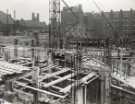 Construction of Sheffield City Hall, Barkers Pool looking towards (top right) Balm Green