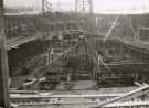 Construction of Sheffield City Hall, Barkers Pool 