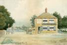 Old Hunters Bar [toll gate], painted by E. Massingham