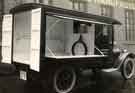 View: v05045 Interior of van belonging F. Sayer, meat salesman manufactured by the Heeley Motor and Manufacturing Co., Nos. 64 - 74 Broadfield Road