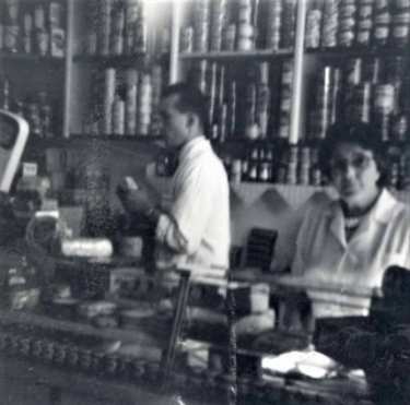 Unidentified grocers shop possibly R. Stevenson, grocers, No. 790 Chesterfield Road