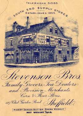 Stevenson Bros., grocers, tea merchants and provision merchants, corn and flour stores, Nos. 125 - 127 Club Garden Road