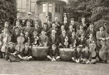 Unidentified school orchestral group, 1950 - 51