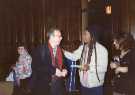 Benjamin Zephaniah (second right) at Sheffield's African-Caribbean Festival