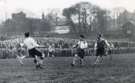 Sheffield Rovers FC. playing in the Amateur League semi final against Hallam FC at the Waterworks ground, Crookes (Hadfields sports ground), [c. 1950]