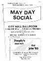 View: y11336 Poster for Sheffield Trades Council and Sheffield District Labour Party May Day Social, City Hall ballroom