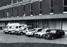 View: y13843 South Yorkshire Police vehicles outside headquarters