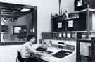 View: y13848 Police Sergeant A. Murray operates the close circuit television studio in the South Yorkshire Police Headquarters