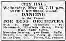 View: y14038 City Hall - Arthur Kimbrell presents dancing to the famous Joe Loss Orchestra