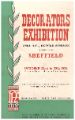 View: y14201 Cover for the handbook for the Decorators Exhibition, Drill Hall, Norfolk Barracks, Edmund Road, 22 - 29 October, 1955