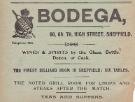 View: y14607 Advertisement for Bodega [public house], 66-70 High Street