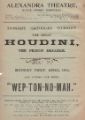 View: y14609 Advertisement for the Great Houdini, The Prison Breaker, Alexandra Theatre, Blonk Street