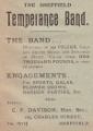 View: y14610 Advertisement for the Sheffield Temperance Band