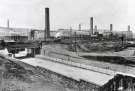 Charles Cammell and Co. Ltd., Grimesthorpe Steel and Ordnance Works showing (left) Upwell Street railway bridge 