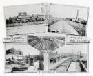 New and old Oaks Collieries, Ardsley (owned by Charles Cammell and Co. Ltd.) showing (top left) new Oaks Colliery; (top right) coke ovens old Oaks Colliery (bottom right) new Oaks Colliery from the railway and (bottom left) boilers, old Oaks Colliery