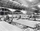 Charles Cammell and Co. Ltd., steel manufacturers, Derwent Iron and Steel Works, Workington (Cumberland). Rail straightening and finishing shops