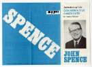 Election leaflet of John Spence (1920 - 1986), Conservative Party candidate for the Heeley Division (constituency)