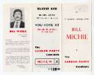 Election leaflet of Bill Michie, Labour party candidate in the municipal election for the Beauchief ward