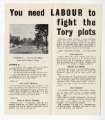 Election leaflet of Terence Butler, Labour party candidate in the municipal elections for the Beauchief ward