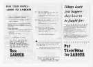 Election leaflet of David Blunkett, Derek Hickin and Dorothy Podlesny, Labour Party candidates in the new Metropolitan District (City) Council municipal elections