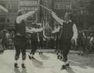 Ted Williams (1st right), Divisional Manager, Recreation Department, Sheffield City Council performing as a member of the Escafeld Morris Men